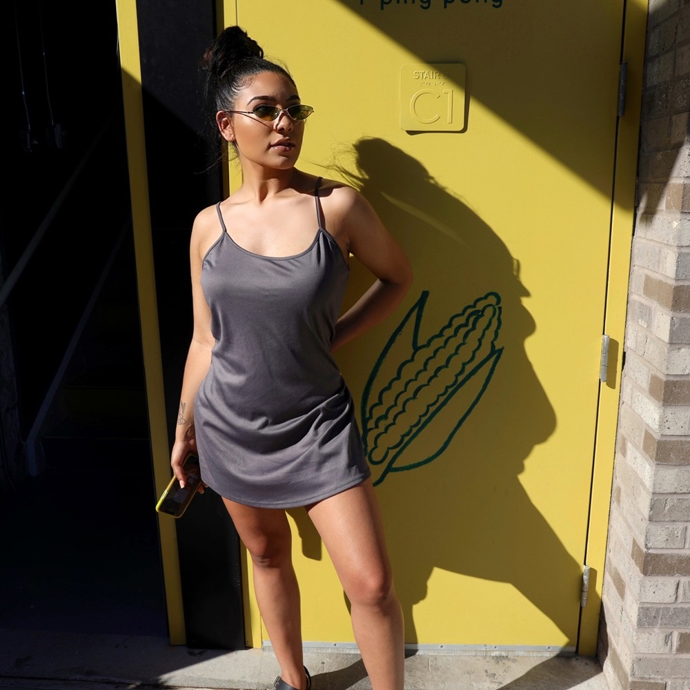 Gray dress